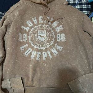 Brown Love Pink Hoodie